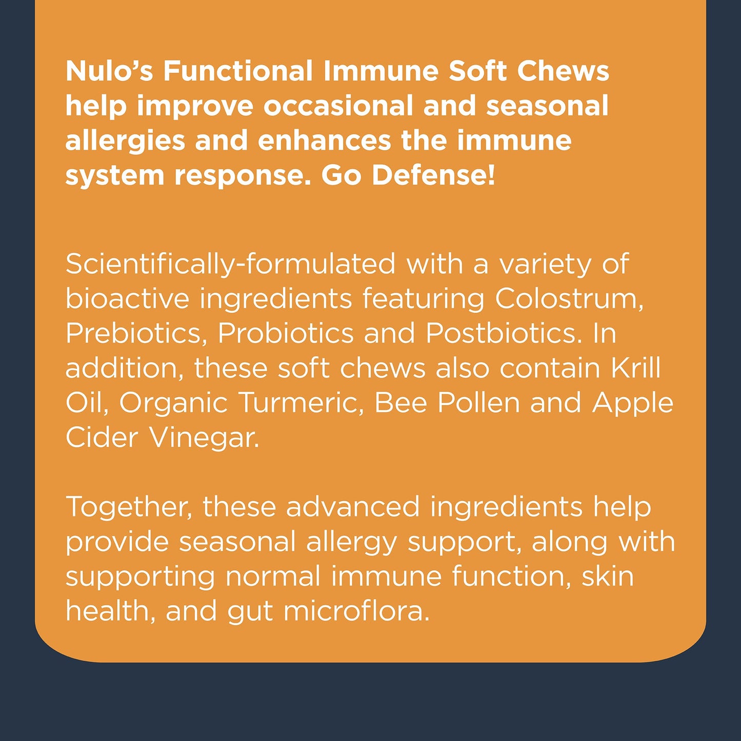 Nulo Functional Immune Soft Chew Supplements for Dogs 1ea-9.5 oz