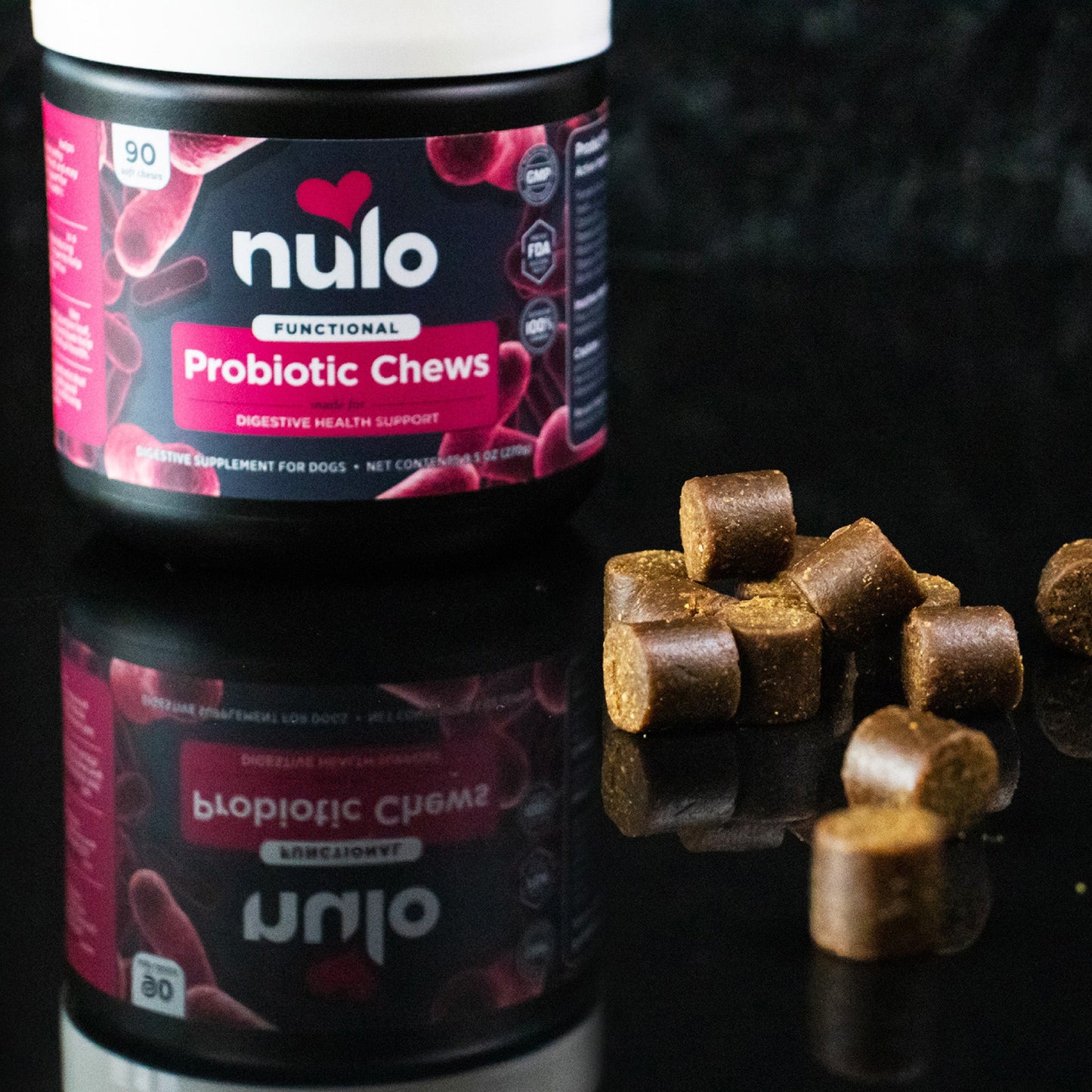 Nulo Functional Probiotic Soft Chew Supplements for Dogs 1ea-9.5 oz