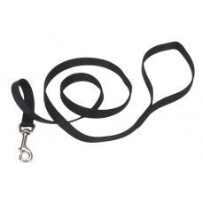 Coastal Single-Ply Nylon Dog Leash Black 5-8 in x 6 ft