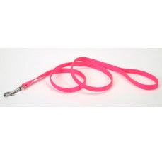 Coastal Single-Ply Nylon Dog Leash Neon Pink 3-4 in x 4 ft