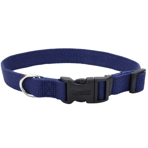 New Earth Soy Soy Adjustable Dog Collar Indigo 3-4 in x 12-18 in