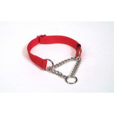 Check-Choke Adjustable Check Training Dog Collar Red 5-8 in x 10-14 in