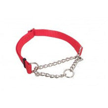 Check-Choke Adjustable Check Training Dog Collar Red 3-4 in x 14-20 in