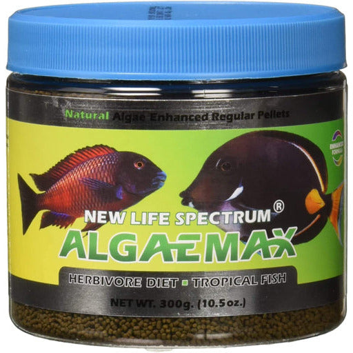 New Life Spectrum Algaemax Sinking Pellets Fish Food 10.5 oz Regular